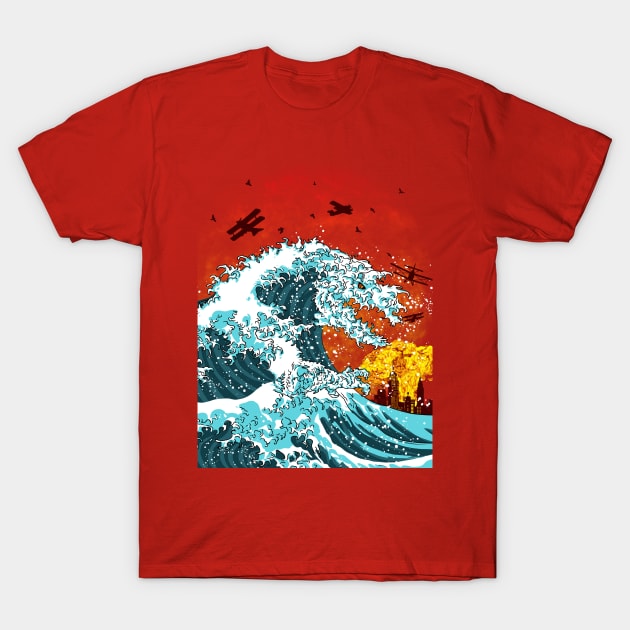 Wavezilla T-Shirt by opippi